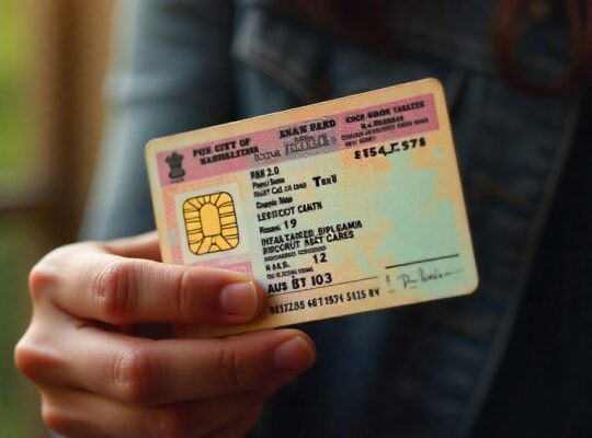 Illustration of PAN 2.0 Project for transforming Taxpayers Services in India